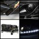 Audi A6 2005-2008 Black Projector Headlights with LED Daytime Running Lights