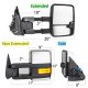 Chevy Tahoe 2003-2006 Chrome Power Folding Towing Mirrors Tube LED Lights