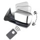 Chevy Silverado 1999-2002 Chrome Power Folding Towing Mirrors Smoked LED DRL