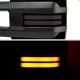 Chevy Avalanche 2003-2005 Glossy Black Power Folding Towing Mirrors Smoked Tube LED Lights