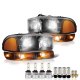 GMC Sierra 2500HD 2001-2006 Black LED Headlight Bulbs Complete Kit