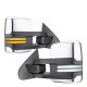 Chevy Silverado 3500HD 2015-2019 Chrome Tow Mirrors Switchback LED DRL Sequential Signal