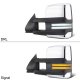 Chevy Silverado 3500 2001-2002 Chrome Tow Mirrors Switchback LED DRL Sequential Signal