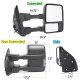 Ford F550 Super Duty 2008-2016 Tow Mirrors Switchback LED Sequential Signal