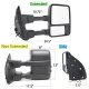 Ford F250 Super Duty 2008-2016 Tow Mirrors Smoked Switchback LED Sequential Signal