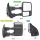 Ford F350 Super Duty 2008-2016 Tow Mirrors Smoked Switchback LED Sequential Signal