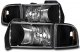 Dodge Ram 1994-2001 Black Headlights Corner Lights