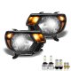 Toyota Tacoma 2012-2015 Black LED Headlight Bulbs Set Complete Kit