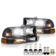 Chevy S10 1998-2004 Black LED Headlight Bulbs Set Complete Kit