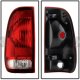 Ford F350 1999-2007 Red and Clear Replacement Tail Lights