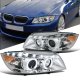 BMW 3 Series Sedan 2006-2008 Chrome Halo Projector Headlights LED