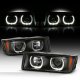 Chevy Avalanche 2002-2006 Body Cladding Black Halo Projector Headlights