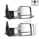 Toyota Tundra 2014-2021 Chrome Power Folding Tow Mirrors Smoked LED