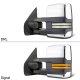 Ford F550 Super Duty 2008-2016 Chrome Tow Mirrors Smoked Switchback LED DRL Sequential Signal