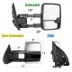 Ford F450 Super Duty 2008-2016 Chrome Tow Mirrors Smoked Switchback LED DRL Sequential Signal