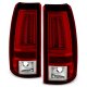 Chevy Silverado 1500HD 1999-2002 Red Clear LED Tail Lights Tube