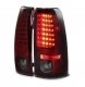 Chevy Silverado 1500HD 1999-2002 Red Smoked LED Tail Lights