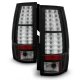 GMC Yukon Denali 2007-2014 Black LED Tail Lights