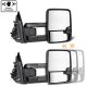 Chevy Silverado 2500 2003-2004 Chrome Power Folding Tow Mirrors Smoked Switchback LED DRL Sequential Signal