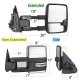Chevy Silverado 2500 2003-2004 Chrome Power Folding Tow Mirrors Smoked Switchback LED DRL Sequential Signal