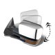 Chevy Silverado 2500HD 2003-2006 Chrome Power Folding Towing Mirrors LED Lights