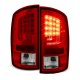 Dodge Ram 2500 2003-2006 Red Clear LED Tail Lights