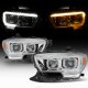 Toyota Tacoma SR 2016-2023 Chrome LED DRL Projector Headlights Dynamic Signal