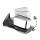 Chevy Avalanche 2003-2005 Chrome Power Folding Towing Mirrors Smoked LED Lights