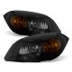 Chevy Cobalt 2005-2010 Black Smoked Euro Headlights