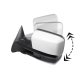 Chevy Tahoe 2003-2006 White Power Folding Towing Mirrors Smoked Tube LED Lights