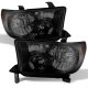 Toyota Tundra 2007-2013 Black Smoke Euro Headlights