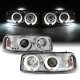 GMC Yukon Denali 2001-2006 Clear Dual Halo Projector Headlights with LED