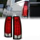 Chevy 3500 Pickup 1988-1998 Red and Clear LED Tail Lights