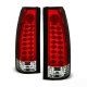 GMC Yukon Denali 1999-2000 Red and Clear LED Tail Lights