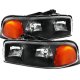 GMC Sierra 2500HD 2001-2006 Black Euro Headlights