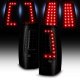 GMC Sierra 1999-2006 Black Smoked LED Tail Lights C-DRL