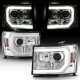 GMC Sierra 2007-2013 LED DRL Projector Headlights