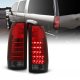 Chevy 2500 Pickup 1988-1998 Red and Smoked LED Tail Lights