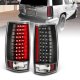 GMC Yukon Denali 2007-2013 Black LED Tail Lights