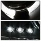 GMC Yukon Denali 2001-2006 Black Dual Halo Projector Headlights with LED