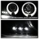 GMC Yukon Denali 2001-2006 Black Dual Halo Projector Headlights with LED