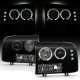 Ford Excursion 2000-2004 Black Smoked Projector Headlights