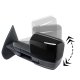 Chevy Avalanche 2007-2013 Glossy Black Power Folding Tow Mirrors Smoked Switchback LED DRL Sequential Signal