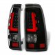 Chevy Silverado 1500HD 2001-2002 Black LED Tail Lights Red Tube