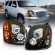 GMC Yukon XL 2007-2014 Black Projector Headlights Halo