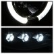 Dodge Ram 3500 2003-2005 Black Halo Projector Headlights with LED