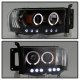 Dodge Ram 3500 2003-2005 Black Halo Projector Headlights with LED