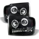 Ford F250 Super Duty 2005-2007 Black Smoked Projector Headlights