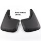 Chevy Silverado 2500HD 2015-2018 Black Mud Flaps