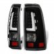 Chevy Silverado 1500HD 2001-2002 Black Tube LED Tail Lights